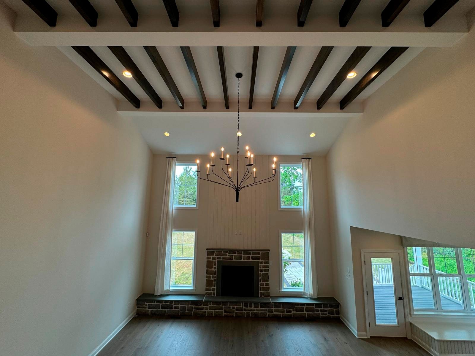 Ceiling with Exposed Beams