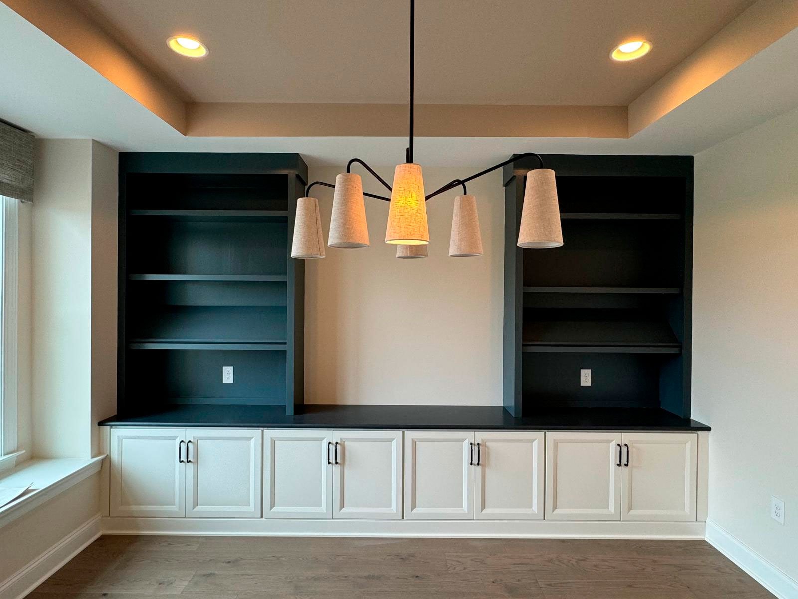 Built-in Bookshelf and Cabinets